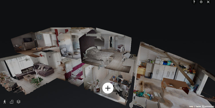 capture d'écran d'une vue intérieure style "maison de poupée" réalisée par My Virtual Scan