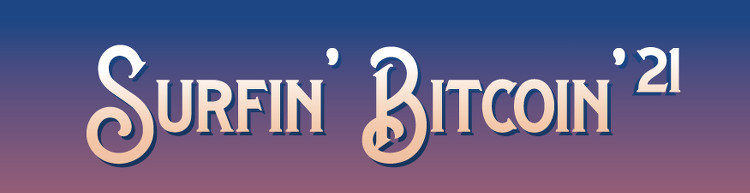 logo du Surfin' Bitcoin 2021