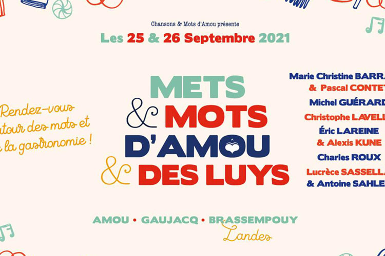 mets & mots d'amou & des luys week-end 25 septembre landes