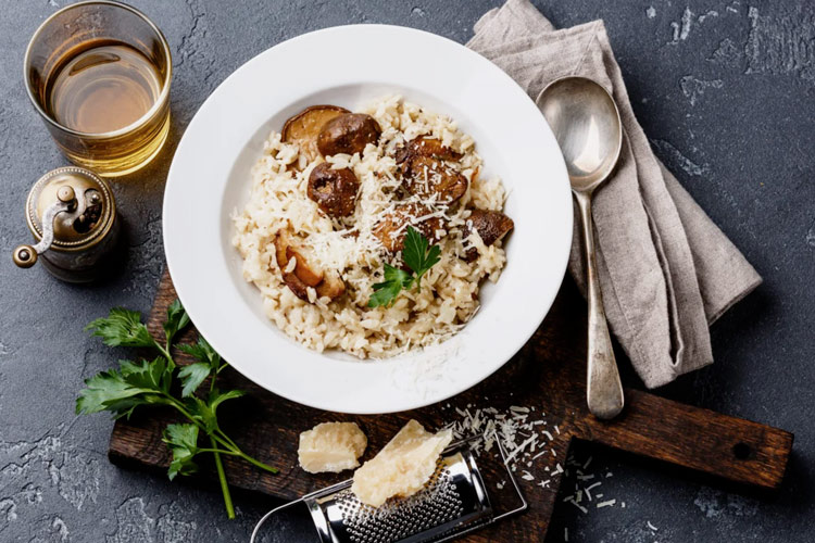 Recette risotto aux cepes