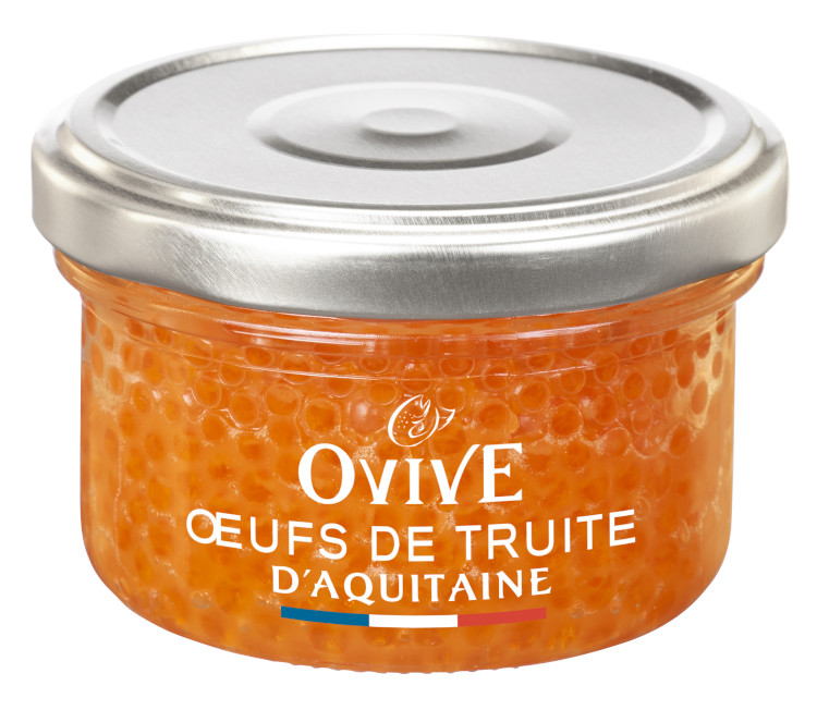boite d'œufs de truite d'Aquitaine Ovive