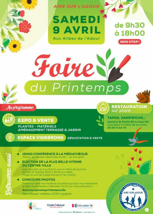 foire du printemps week-end landes 9 avril aire-sur-l'adour