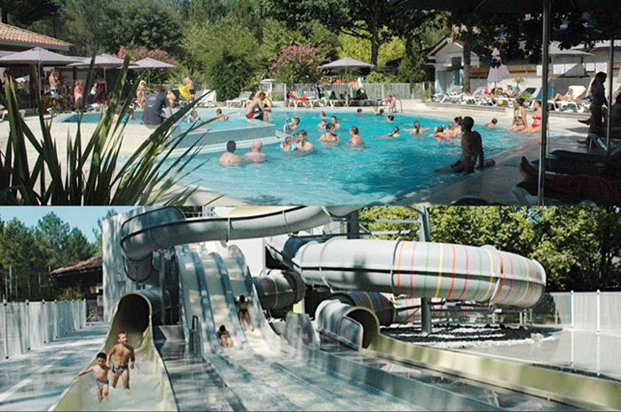 camping-L'oceane-landes-espace aquatique piscine