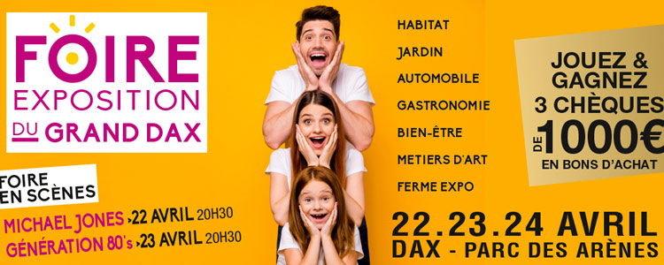 foire exposition grand dax 22 23 24 avril week-end landes