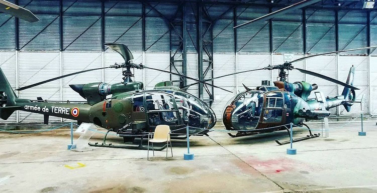 Hélicoptères aux Musée de l'Aviation à Dax