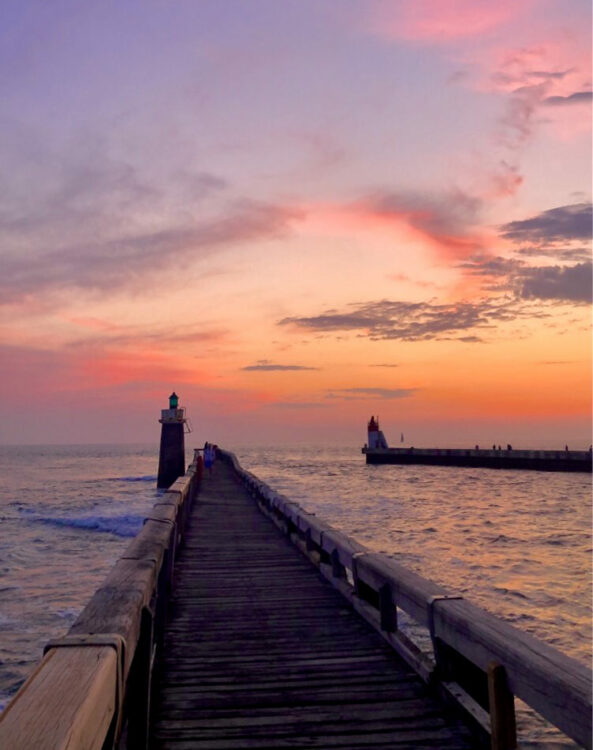 estacade capbreton phare sunset spot landes instagram