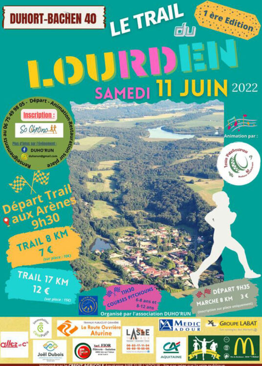 trail lourden 11 juin week-enf landes duhort bachen