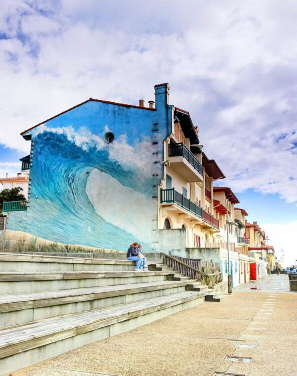 vague hossegor spot landes instagrammable