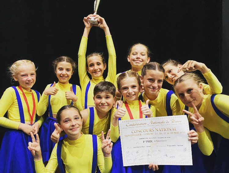 concours de danse modern jazz par les élèves de l'école Choream