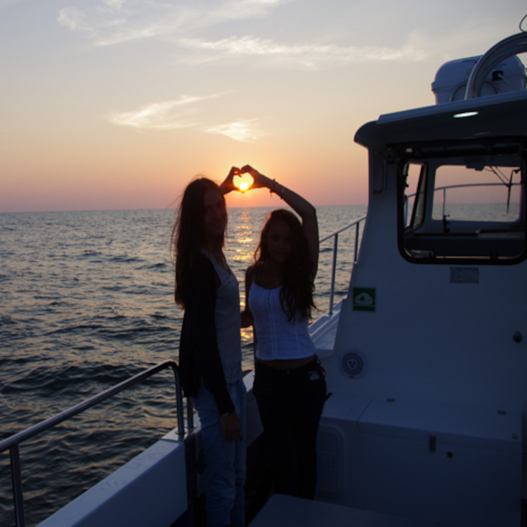 Sortie en mer XCAT au coucher de soleil