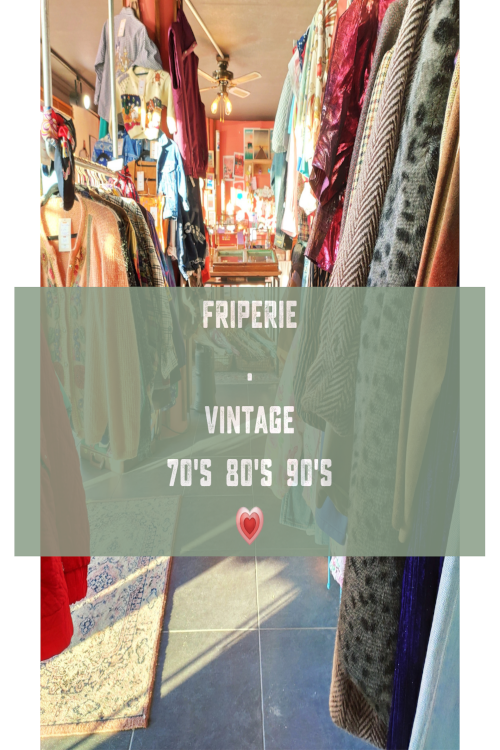 Falo, friperie à Biscarrosse, vous propose une diversité de vêtements vintage des années 70 à 90. 