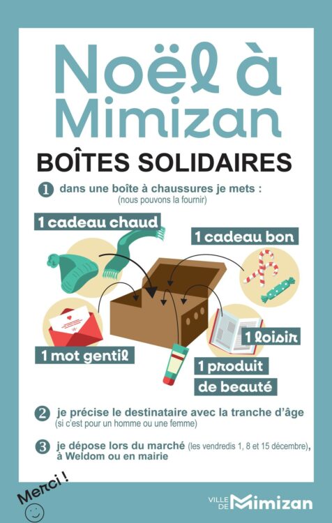 boites solidaires noël mimizan