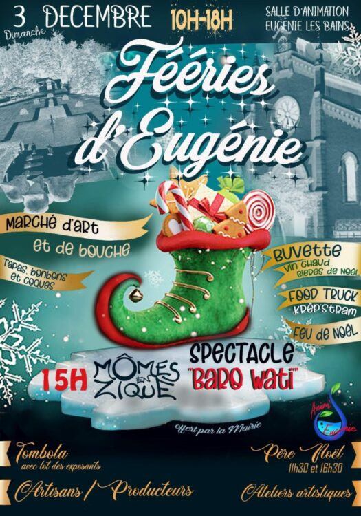 marché Noël eugénie les bains