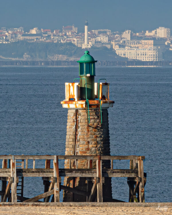 Photo 1 Pays Basque Estacade de Capbreton et phare de Biarritz