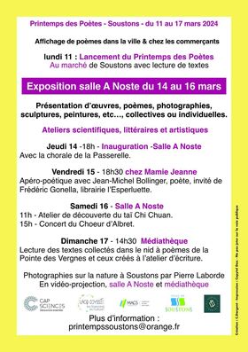 programme printemps des poètes