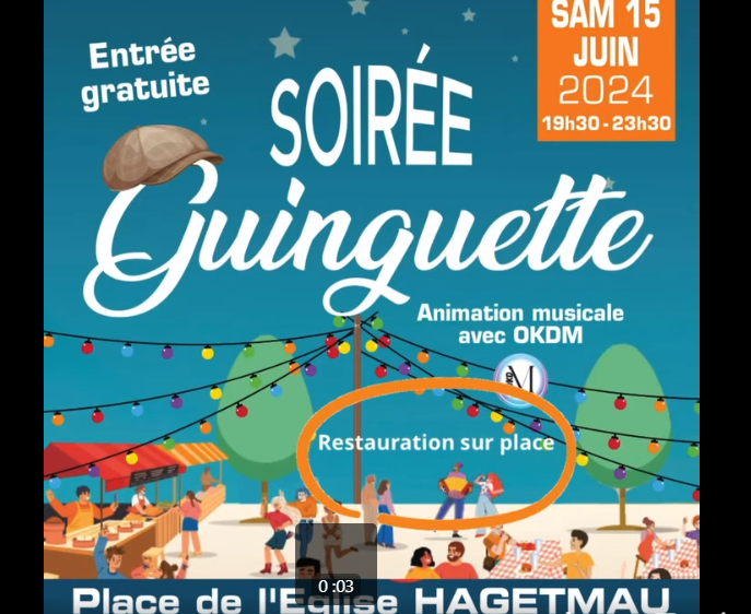 soirée guinguette hagetmau
